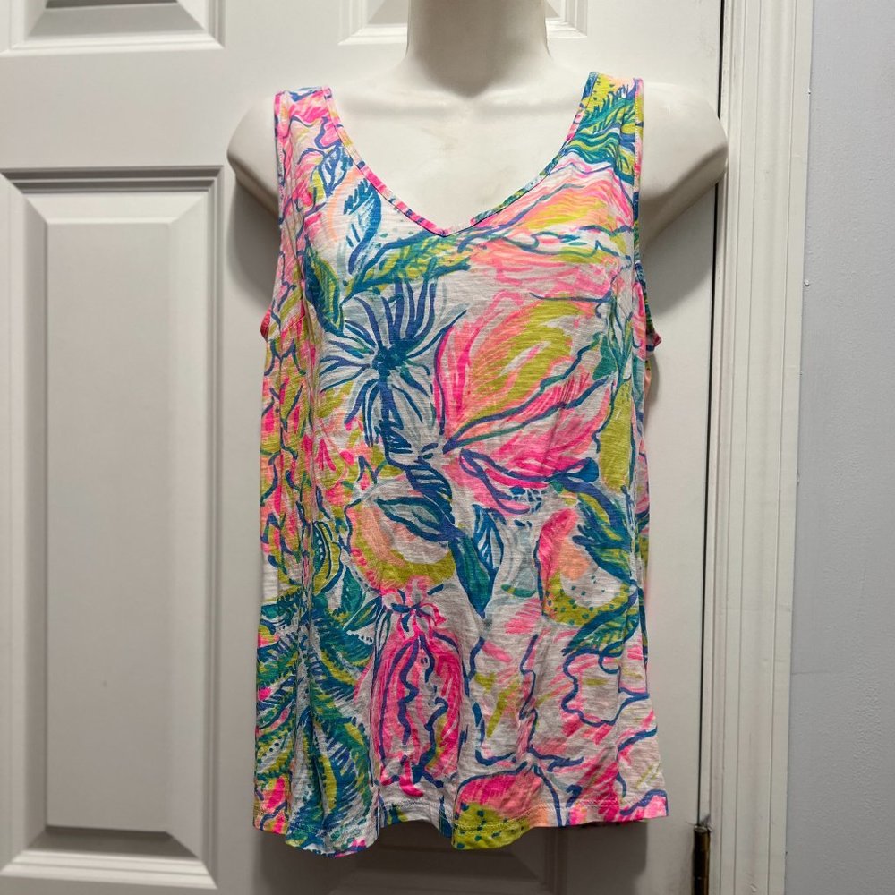 Lilly Pulitzer XS 100% cotton tank top
